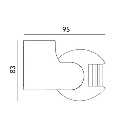 PIR mozgás- és szürkületérzékelő LX39 180ST FEKETE KOBI
