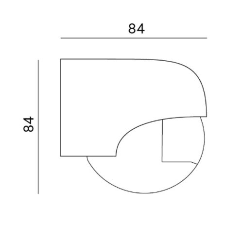 PIR mozgás- és szürkületérzékelő LX40 180ST FEHÉR KOBI