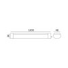 Felületre szerelhető LED Hermetic Fixture ipari lámpa 36W 4000K IP65 3600lm Kobi