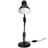 Asztali lámpa E27 Állítható, felcsavarozható fekete Kobi