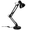 Asztali lámpa E27 Állítható, felcsavarozható fekete Kobi
