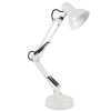 Asztali lámpa E27 Állítható, felcsavarozható, álló, fehér Kobi