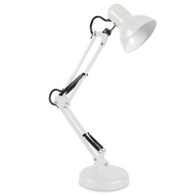   Asztali lámpa E27 Állítható, felcsavarozható, álló, fehér Kobi