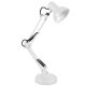 Asztali lámpa E27 Állítható, felcsavarozható, álló, fehér Kobi