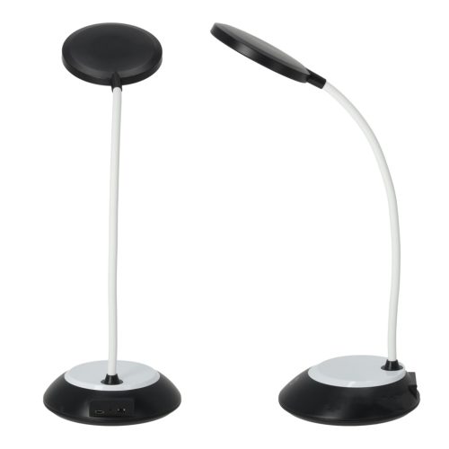 LED asztali lámpa 5W vezeték nélküli szabályozható CCT DIM fekete Kobi