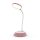 LED asztali lámpa 5W vezeték nélküli szabályozható CCT DIM rózsaszín Kobi
