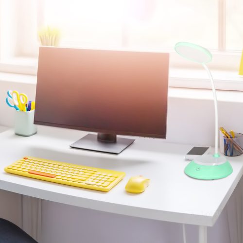 LED asztali lámpa 5W vezeték nélküli szabályozható CCT DIM Mint Kobi