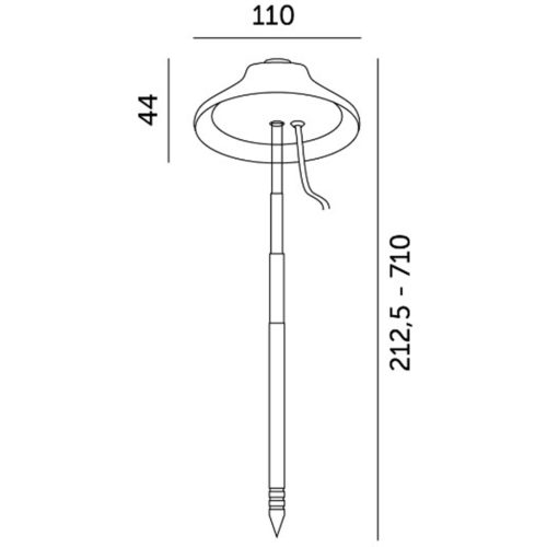 LED növényi lámpa dugaszolható esernyő Verdi 5W 220lm USB-A Kobi