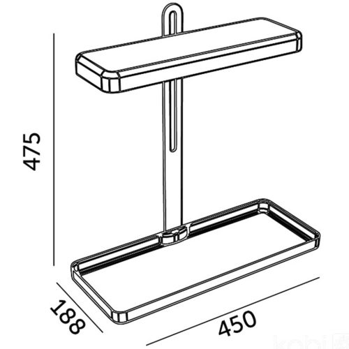 LED növényi lámpa álló széles talpú Verdi 20W 1200lm Kobi