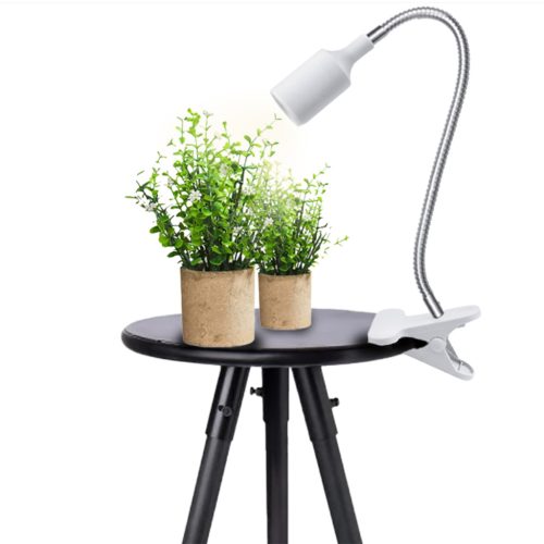 LED asztali növényi lámpa kapcsos fehér NÖVÉNY CLIP Kobi