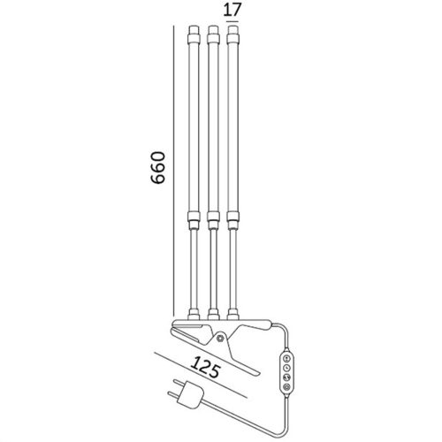 LED növényi lámpa LED klipszel Flexibilis Vitaro 10W Kobi