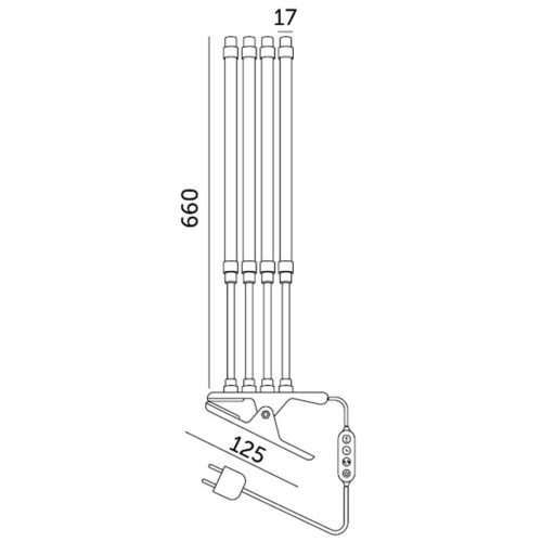 LED növényi lámpa LED Clip Vitaro 10W Kobi