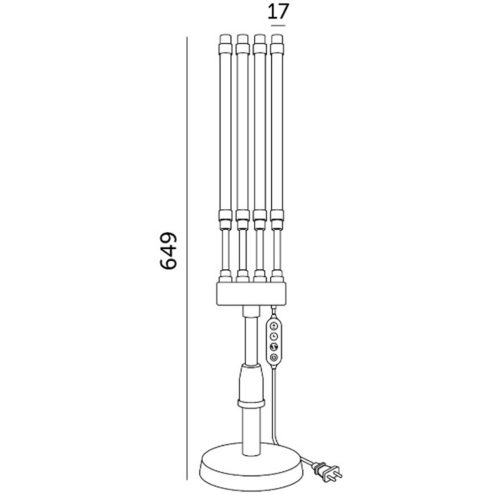 Asztali alapon álló LED növényi lámpa Vitaro 10W Kobi