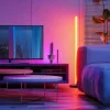 LED állólámpa fekete CCT RGB intelligens távirányító alkalmazás