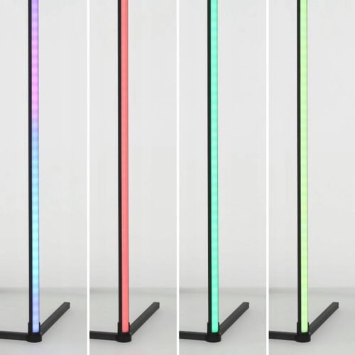 LED állólámpa fekete CCT RGB intelligens távirányító alkalmazás