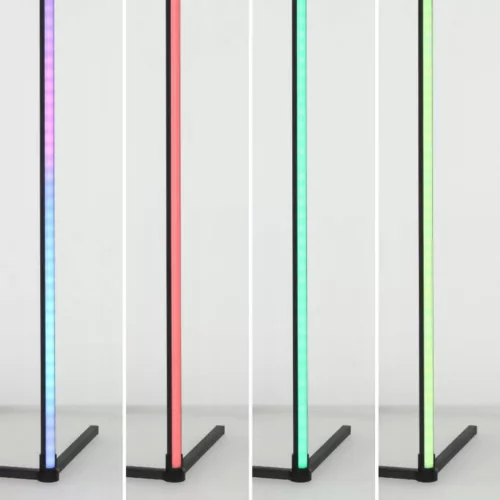 LED állólámpa fekete CCT RGB intelligens távirányító alkalmazás