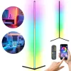 LED állólámpa fekete CCT RGB intelligens távirányító alkalmazás