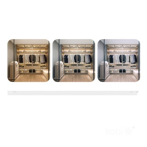 Szekrény alá szerelhető LED bútorlámpa 12W 1200lm CCT fehér Kobi