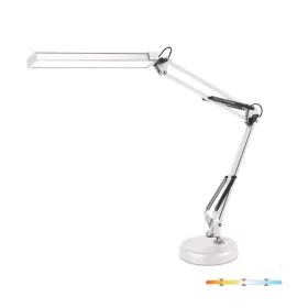   LED asztali lámpa, 14W, 800lm CCT, 120°, újratölthető, fehér, Tenuix Kobi