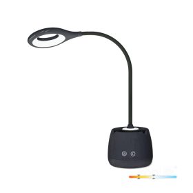   Lusia LED2B Kobi újratölthető LED asztali lámpa, 5W, 180lm, fekete