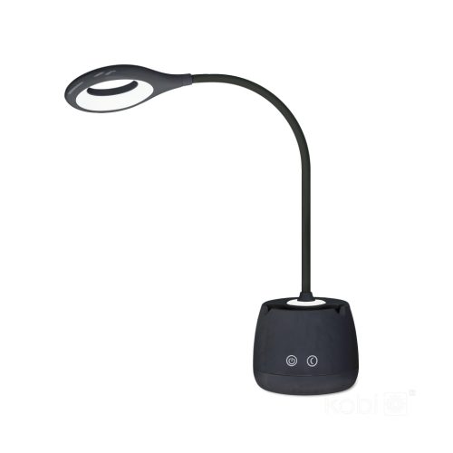 Lusia LED2B Kobi újratölthető LED asztali lámpa, 5W, 180lm, fekete