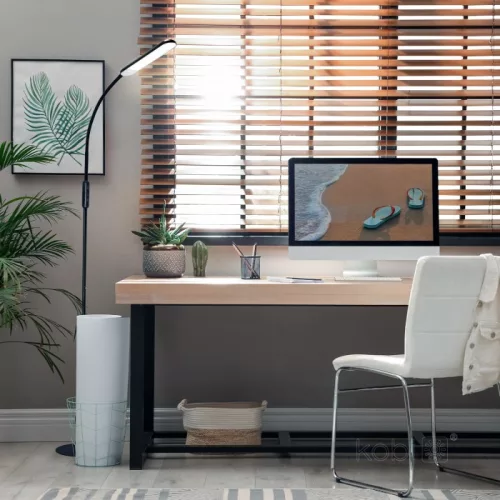 Telio Kobi LED állólámpa, 10W, 400lm CCT, 180°, fekete