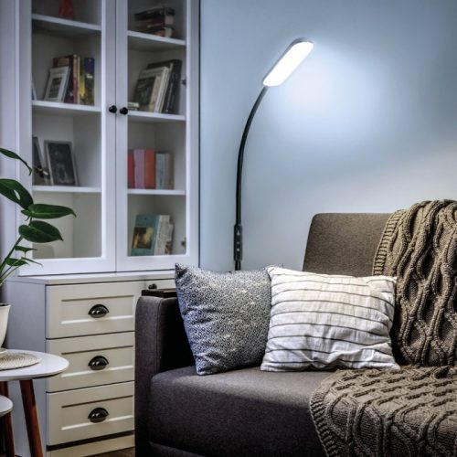 Telio Kobi LED állólámpa, 10W, 400lm CCT, 180°, fekete