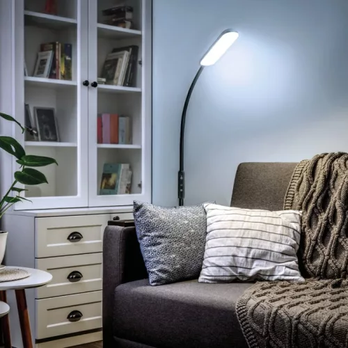 Telio Kobi LED állólámpa, 10W, 400lm CCT, 180°, fekete