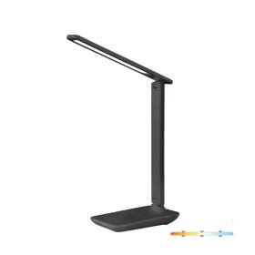 LED asztali lámpa 7W 460lm CCT 120° fekete Noblite Kobi