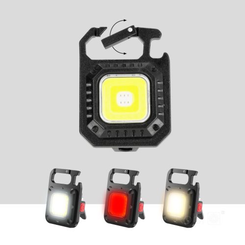 Kompakt zseblámpa, multifunkciós, hordozható, újratölthető lámpa, 7,4 W, 550 lm, CCT, 7 üzemmód, X-MPR Kobi