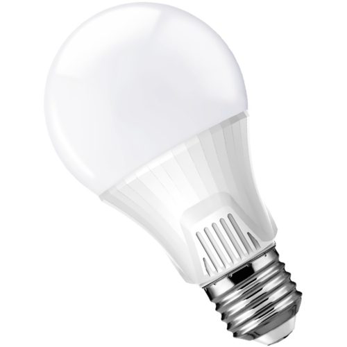 LED izzó E27 A60 9W = 60W 810lm 6500K hideg 220° KOBI mozgás- és szürkületérzékelő