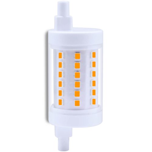 LED izzószál R7S 8W = 80W 900lm 3000K meleg 360° J78mm KOBI