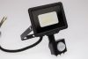 LED REFLEKTOR 10W 800lm 3000K IP44 fekete LED2B KOBI MHC mozgásérzékelővel