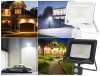 LED reflektor 10W 800lm 4000K IP44 fekete LED2B KOBI MHC mozgásérzékelővel