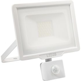   LED reflektor 20W 1600lm 6000K IP44 fehér LED2B KOBI MHC mozgásérzékelővel
