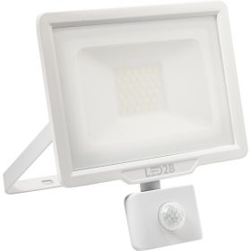   LED reflektor 30W 2400lm 6000K IP44 fehér LED2B KOBI MHC mozgásérzékelővel