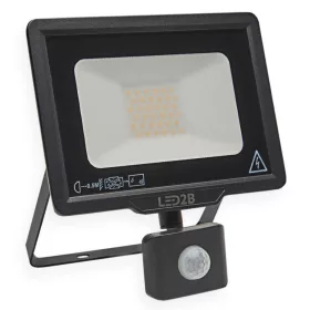   LED reflektor 30W 2400lm 6000K IP44 fekete LED2B KOBI MHC mozgásérzékelővel