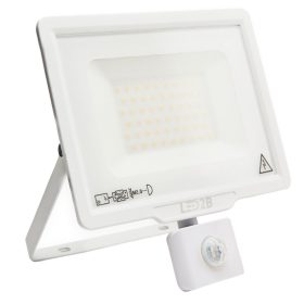   LED reflektor 50W 4000lm 3000K IP44 fehér LED2B KOBI MHC mozgásérzékelővel