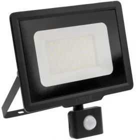   LED reflektor 50W 4000lm 6000K IP44 fekete LED2B KOBI MHC mozgásérzékelővel