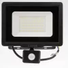 LED reflektor 50W 4000lm 4000K IP44 fekete LED2B KOBI MHC mozgásérzékelővel