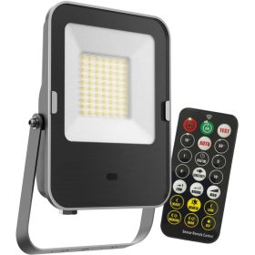   LED reflektor 50W 4000lm 4000K IP65 fekete mozgás- és alkonyérzékelővel + KOBI MHNC távirányító