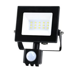   LED fényvető halogén 10W 735lm 4000K IP65 mozgásérzékelő fekete MH Kobi