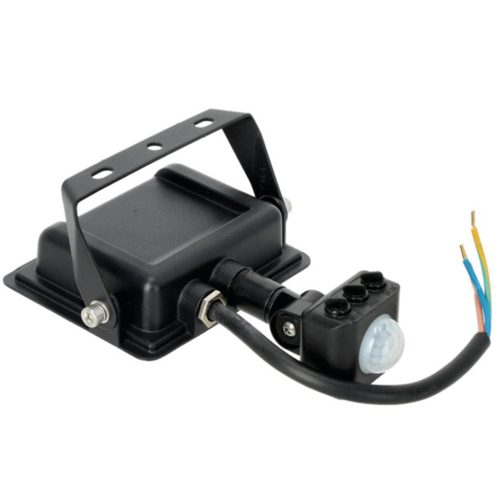 LED fényvető halogén 10W 735lm 4000K IP65 mozgásérzékelő fekete MH Kobi