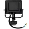 LED fényvető halogén 10W 735lm 6500K IP65 mozgásérzékelő fekete MH Kobi