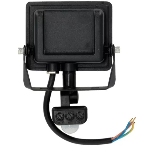 LED fényvető halogén 10W 735lm 6500K IP65 mozgásérzékelő fekete MH Kobi