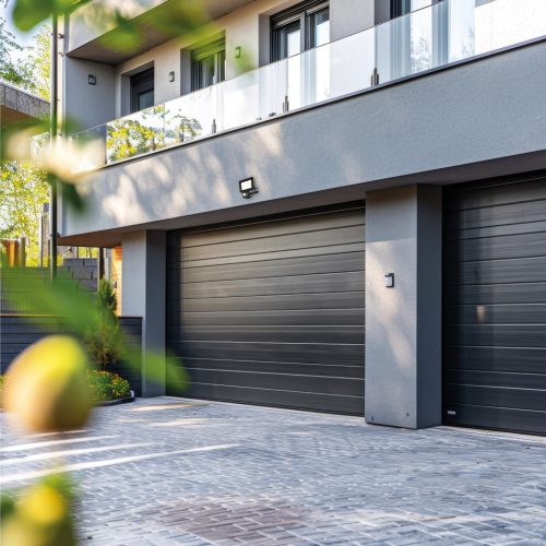 LED reflektor halogén 20W 1620lm 4000K IP65 fekete mozgásérzékelő MH Kobi