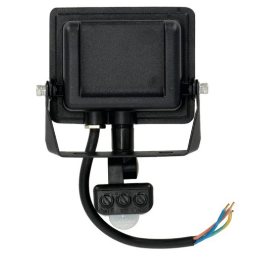 LED reflektor halogén 20W 1620lm 4000K IP65 fekete mozgásérzékelő MH Kobi