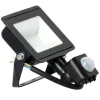 LED reflektor halogén 20W 1620lm 4000K IP65 fekete mozgásérzékelő MH Kobi