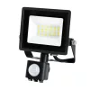 LED reflektor halogén 20W 1620lm 6500K IP65 fekete mozgásérzékelő MH Kobi