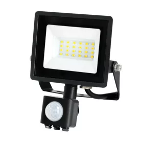   LED reflektor halogén 20W 1620lm 6500K IP65 fekete mozgásérzékelő MH Kobi